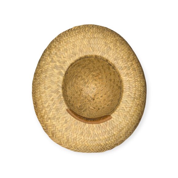 Vintage American Harvest Hat Co Sun Toppers Red Woven Straw Hat Size Medium - Picture 8 of 14